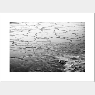 Frozen Surface Of The Ocean Cracked Posters and Art